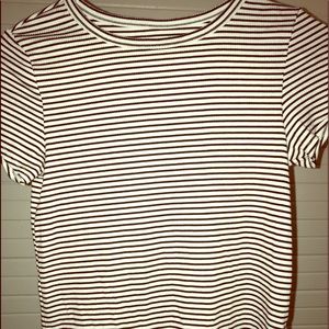 Black and White Striped Tee.